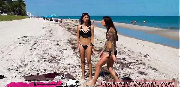  Lingerie bondage and big tit rough sex Excited young tourists